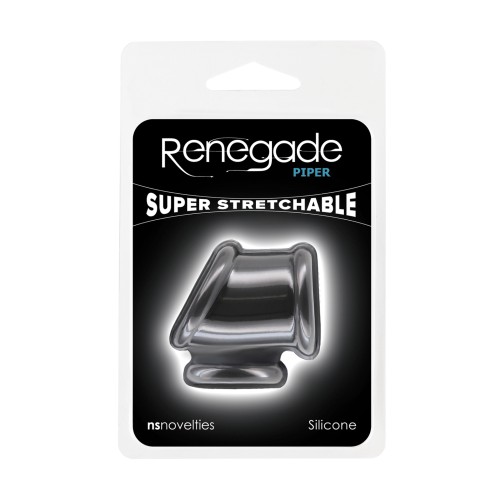 Renegade Piper Cock & Balls Ring Black