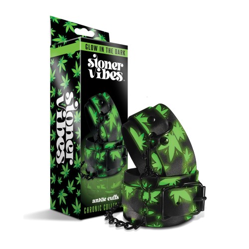 Adjustable Glow in the Dark Ankle Cuffs for BDSM Fun