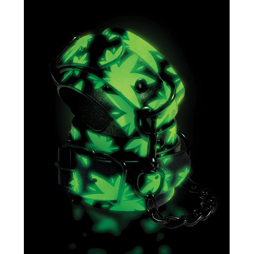 Adjustable Glow in the Dark Ankle Cuffs for BDSM Fun