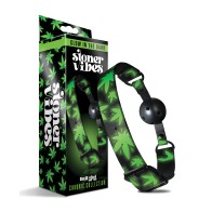 Stoner Vibes Glow in the Dark Ball Gag for Fun Bondage Play