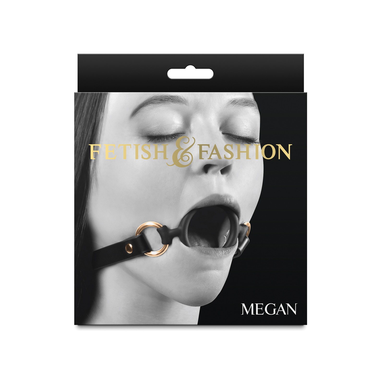 Fetish & Fashion Megan Ball Gag Black - Adjustable Fit