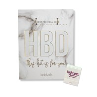 Tarjeta de Cumpleaños HBD para Amantes del Cannabis