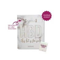 Tarjeta de Cumpleaños HBD para Amantes del Cannabis