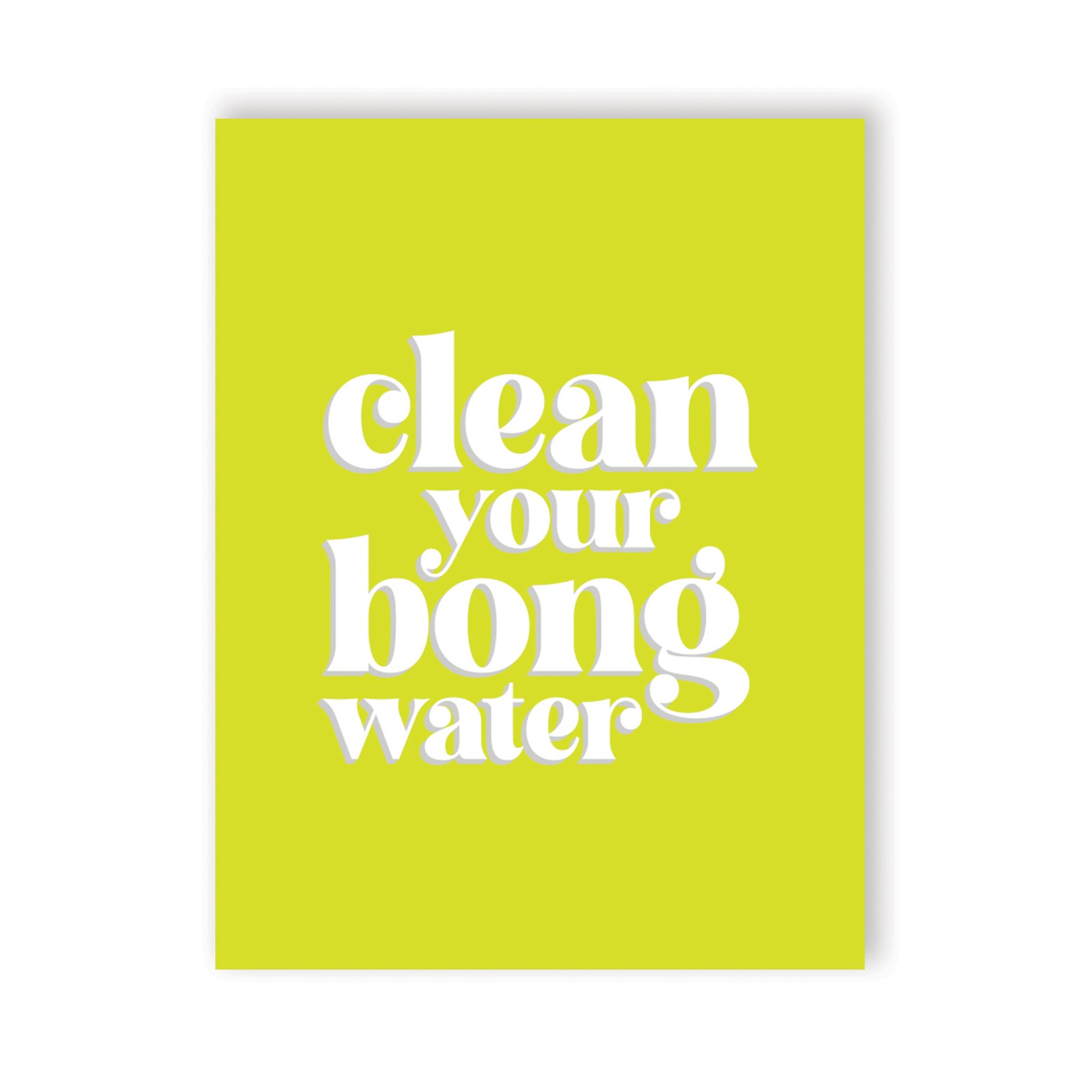 Bong Water 420 Greeting Card for Enthusiasts