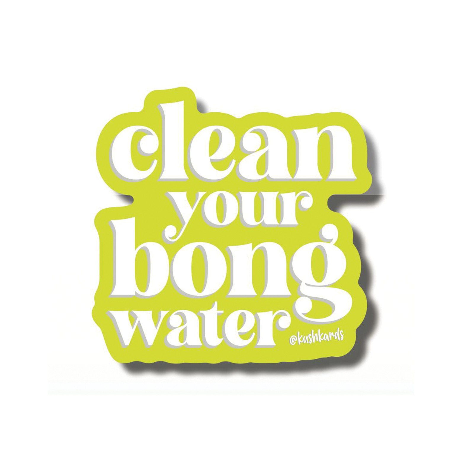 Bong Water Sticker Pack of 3