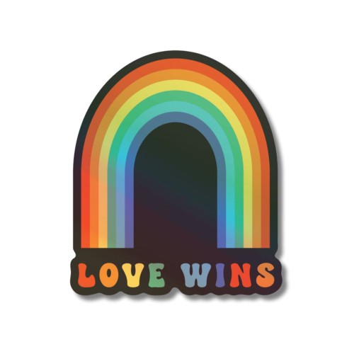 Love Wins Holographic Sticker Pack