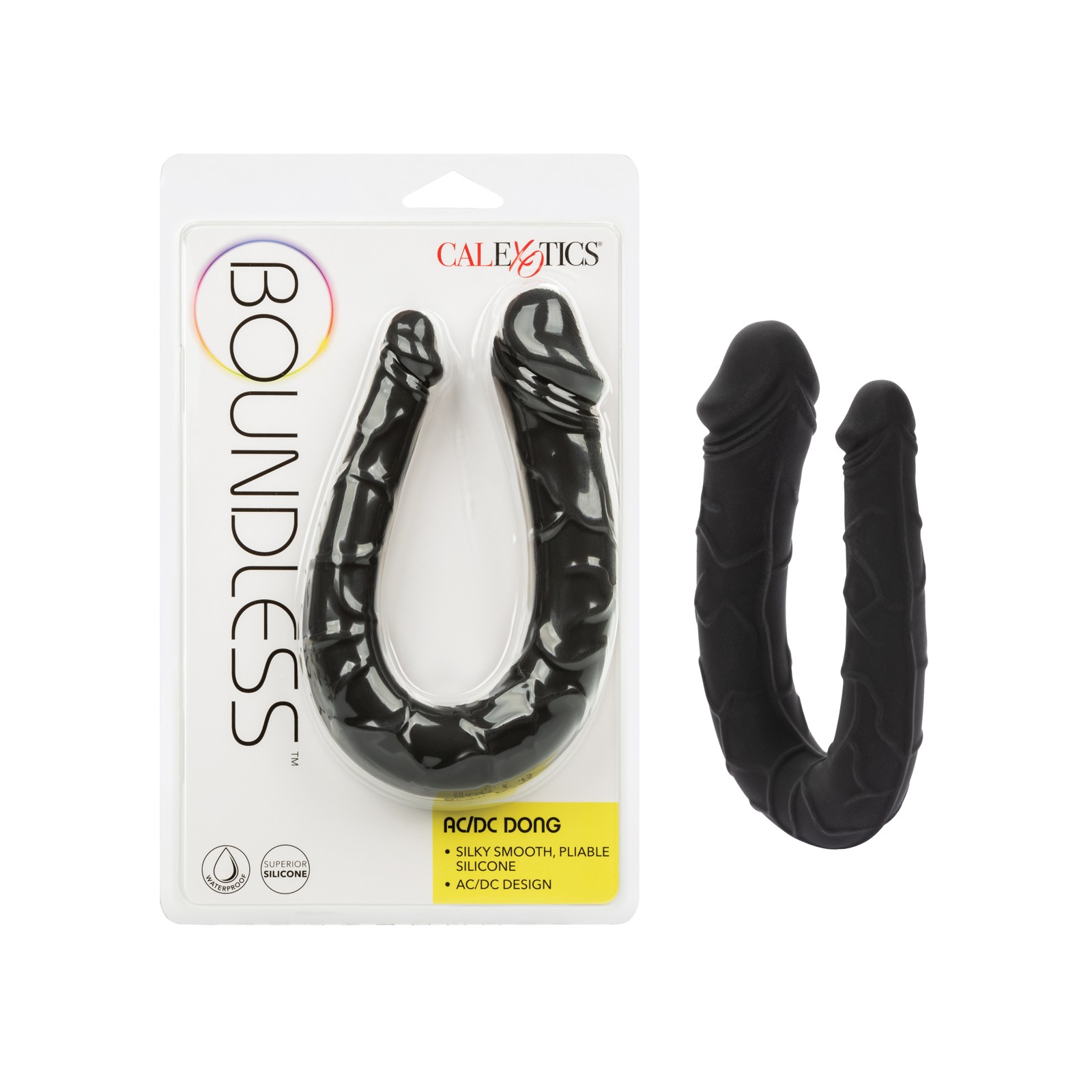 Dildo Doble AC/DC de Silicona - Negro