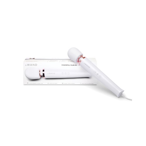 Le Wand Plug-In Vibrating Massager in White