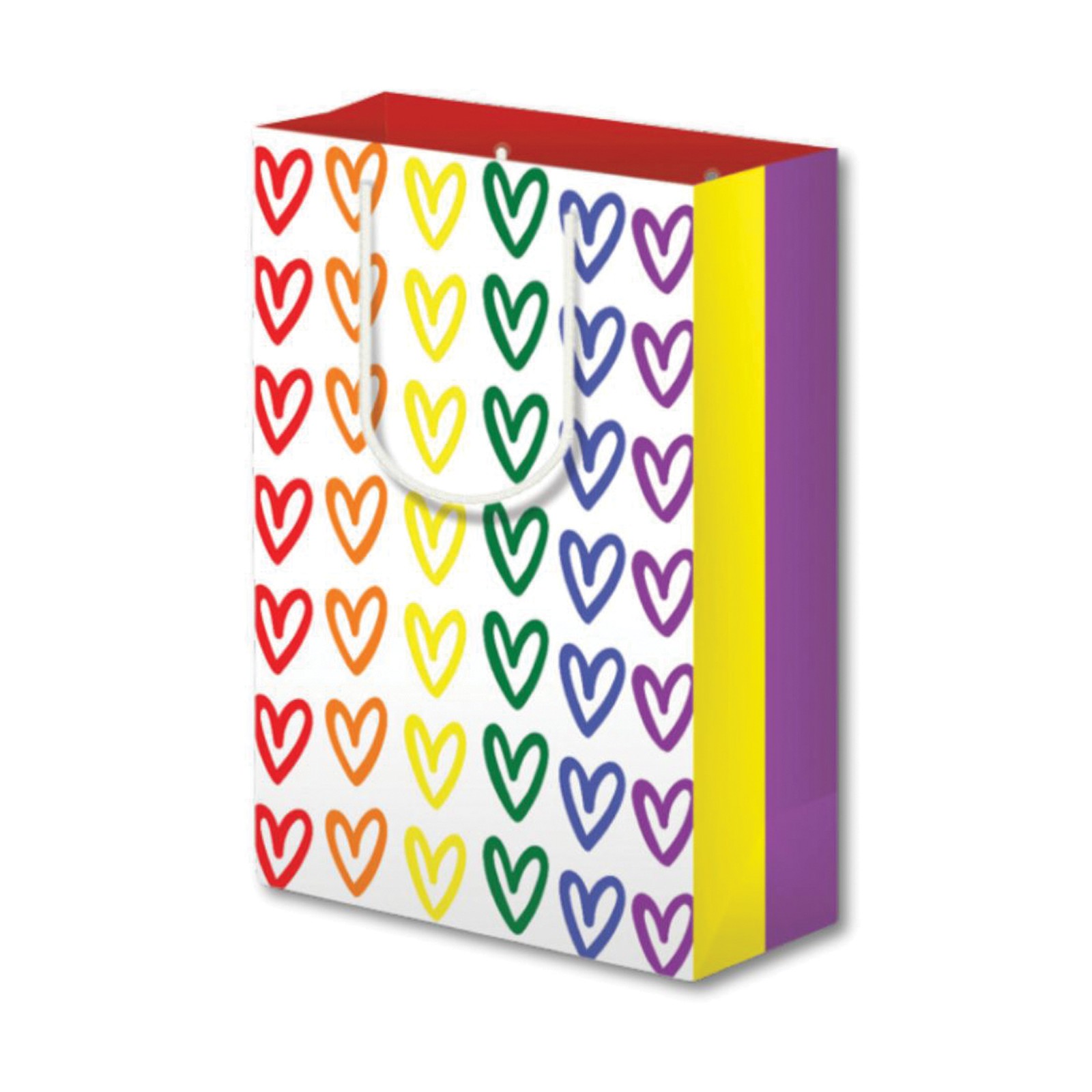 Pride Hearts Gift Bag for Celebratory Occasions