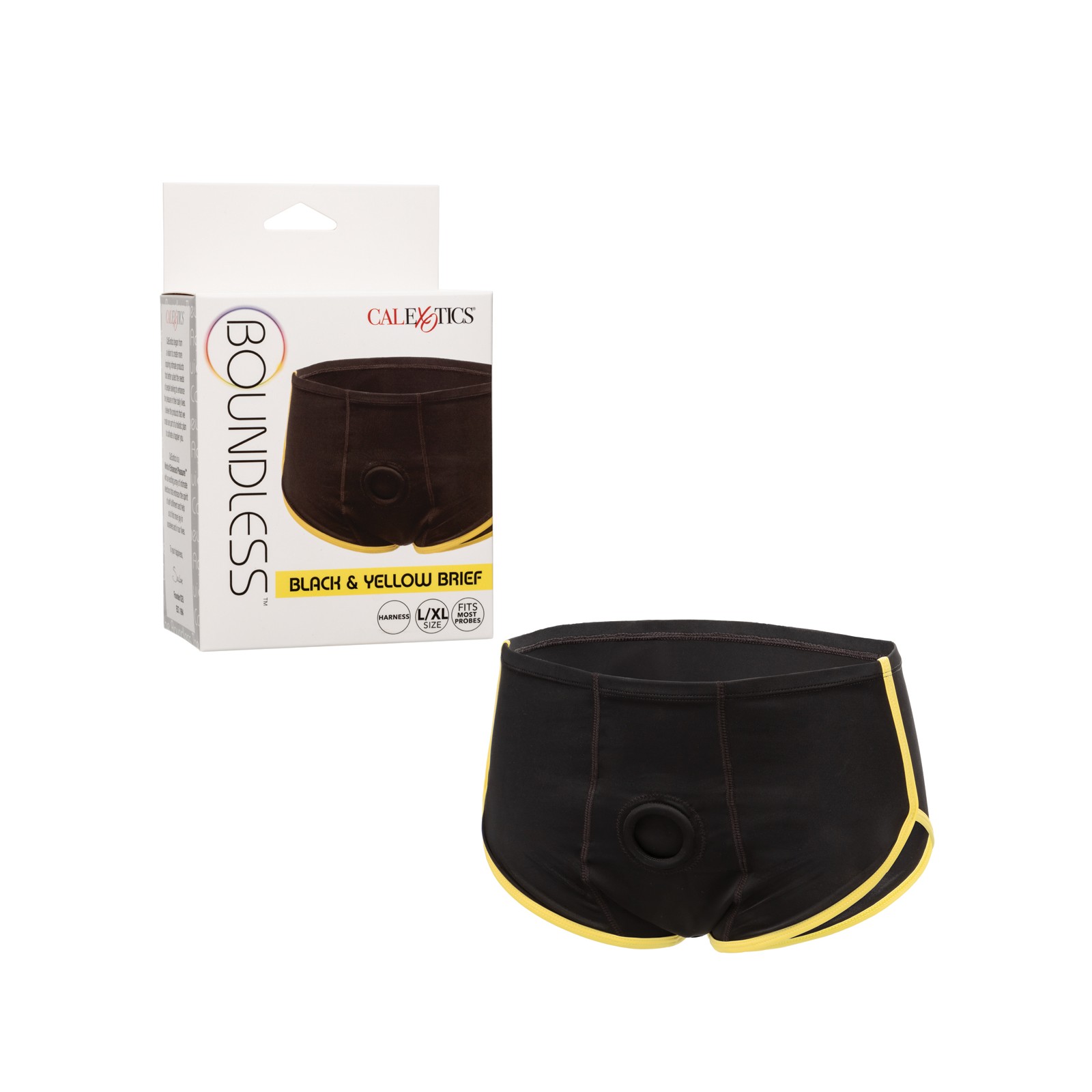 Boundless Boxer Brief Black Yellow L/XL