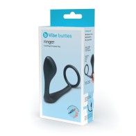 Anillo de Pene y Plug Prostático b-Vibe Butties - Negro