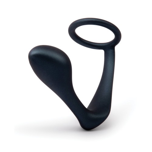 Anillo de Pene y Plug Prostático b-Vibe Butties - Negro