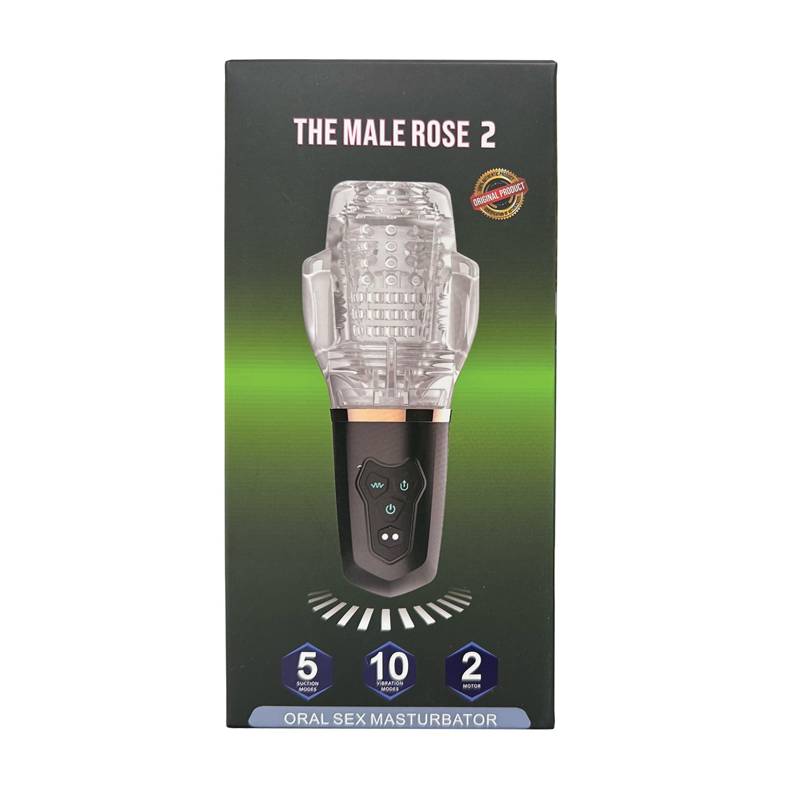 Male Rose 2 Rechargeable Sucking & Vibrating Masturbator for Maximum Pleasure