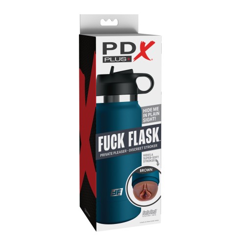 PDX Plus Fuck Flask Stroker Brown Blue