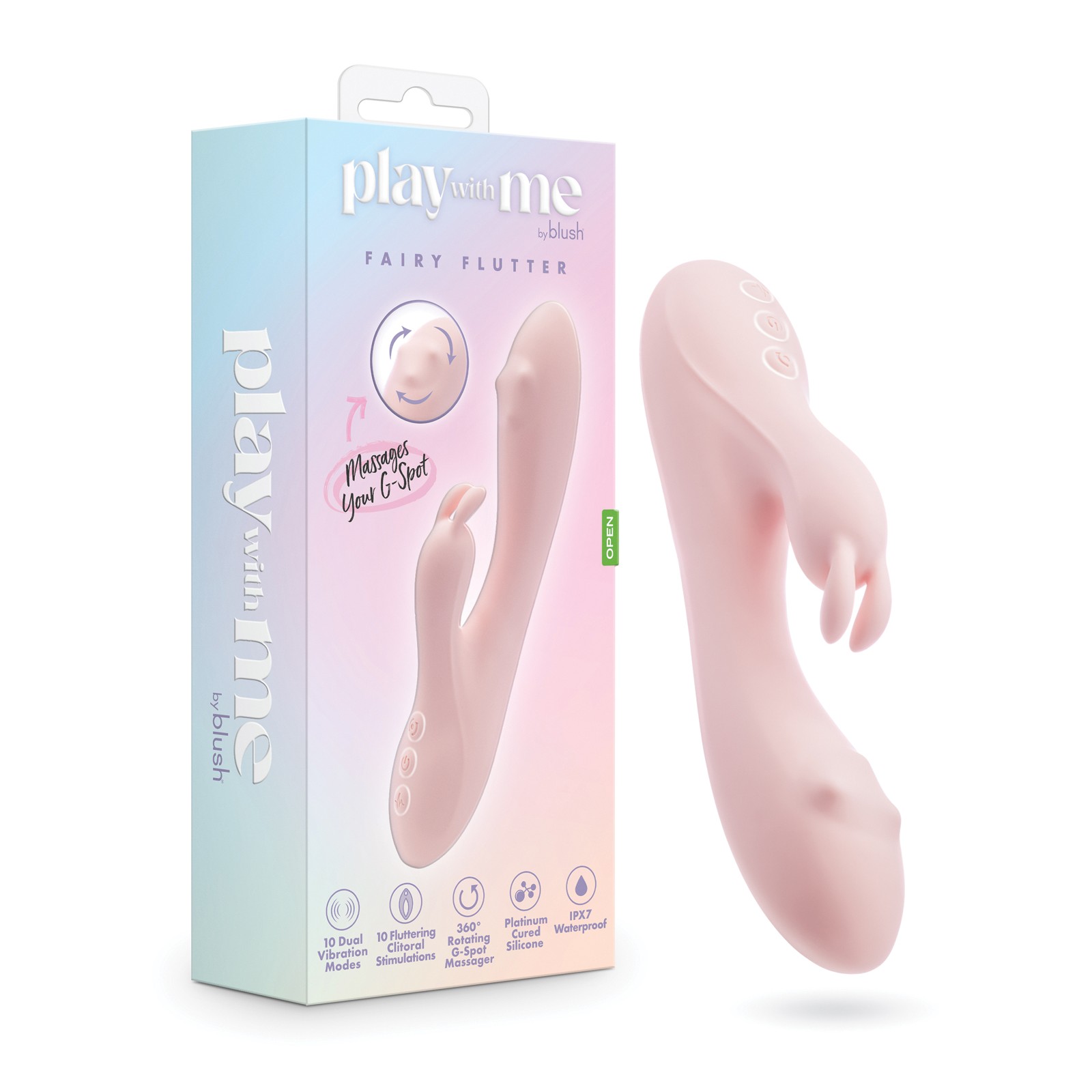 Blush Play With Me Fairy Flutter Rabbit Vibrator