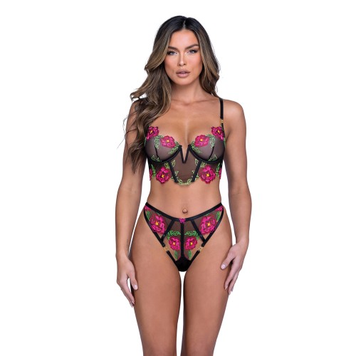 Conjunto de Sujetador y Tanga Peony Paradise - Elegancia Floral