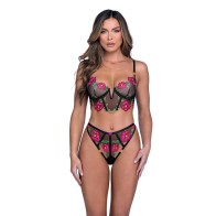 Conjunto de Sujetador y Tanga Peony Paradise - Elegancia Floral