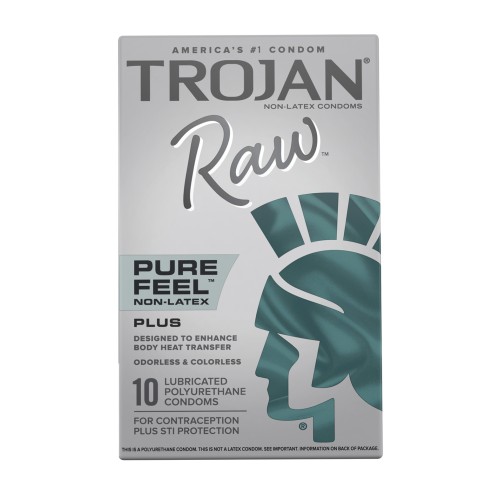 Condones Trojan Raw Pure Feel Sin Latex