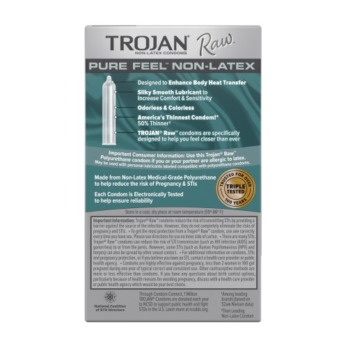 Trojan Raw Pure Feel Non-Latex Condoms