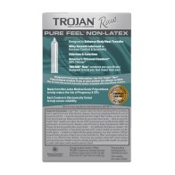 Condones Trojan Raw Pure Feel Sin Latex