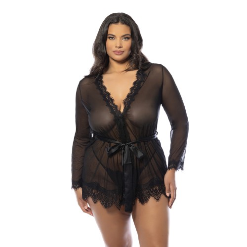 Provence Sheer Short Robe for Elegant Seduction