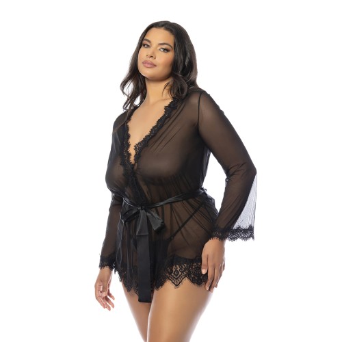 Provence Sheer Short Robe for Elegant Seduction