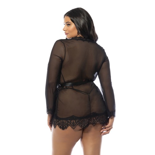 Provence Sheer Short Robe for Elegant Seduction