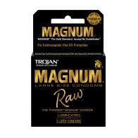 Trojan Magnum Raw Condoms Pack of 3 - Ultra Thin Protection