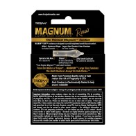 Condones Trojan Magnum Raw Paquete de 3 - Protección Ultra Fina