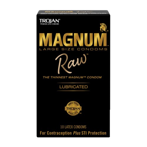 Trojan Magnum Raw Condoms Pack of 10