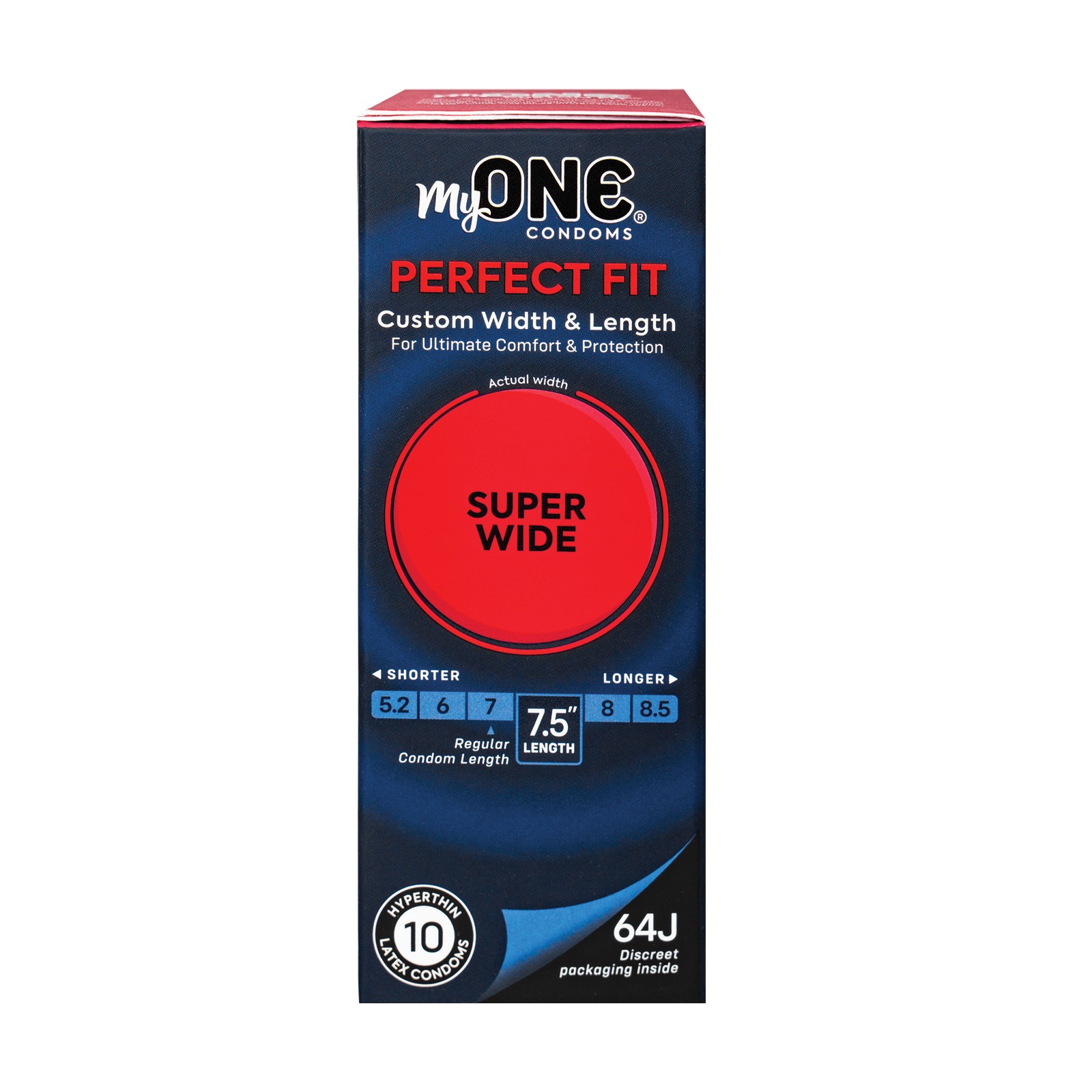 MyONE Custom Fit Super Wide Condoms - 10 Pack