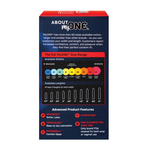 MyONE Custom Fit Super Wide Condoms - 10 Pack