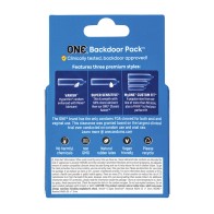 One Backdoor Pack Custom Fit Condoms - Pack of 3