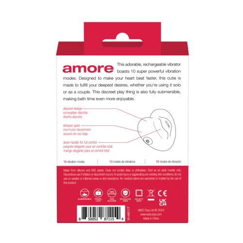 VeDo Amore Vibrador Placentero Recargable Rojo