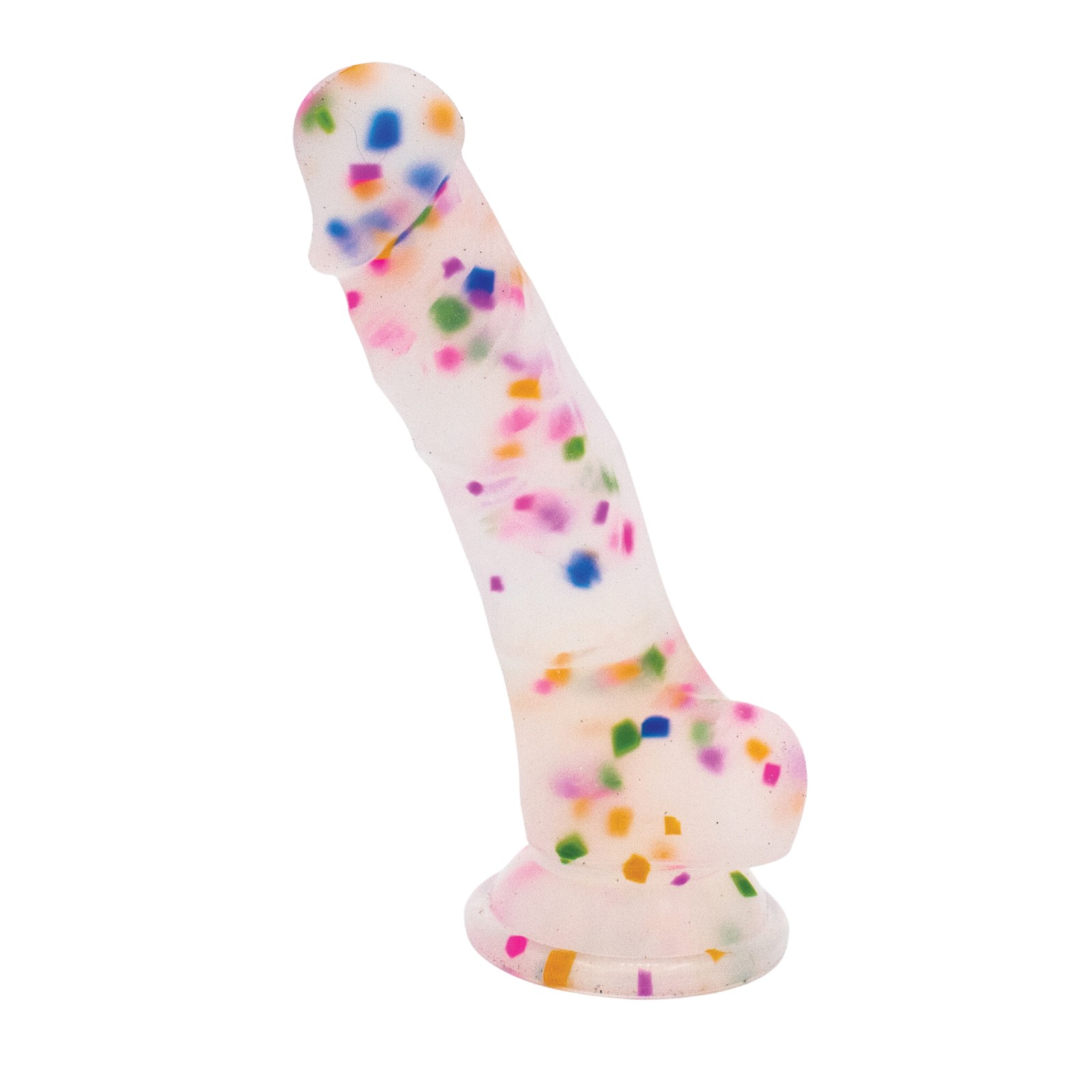 Natalie's Toy Box Confetti Silicone Dildo