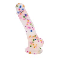 Dildo de Silicona con Confeti de la Caja de Juguetes de Natalie