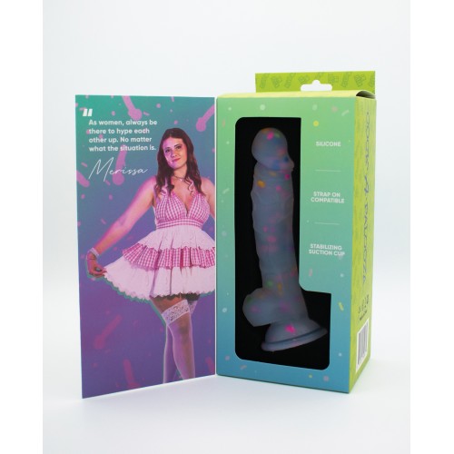 Dildo de Silicona con Confeti de la Caja de Juguetes de Natalie