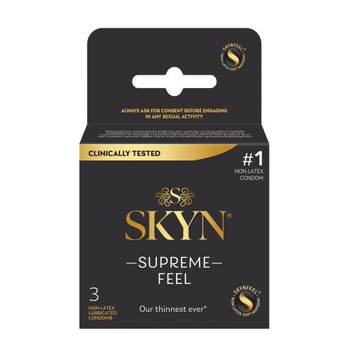 Condones Lifestyles SKYN Supreme Feel - Paquete de 3