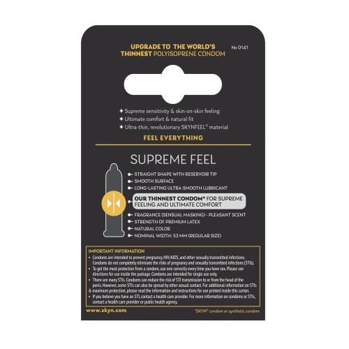 Condones Lifestyles SKYN Supreme Feel - Paquete de 3