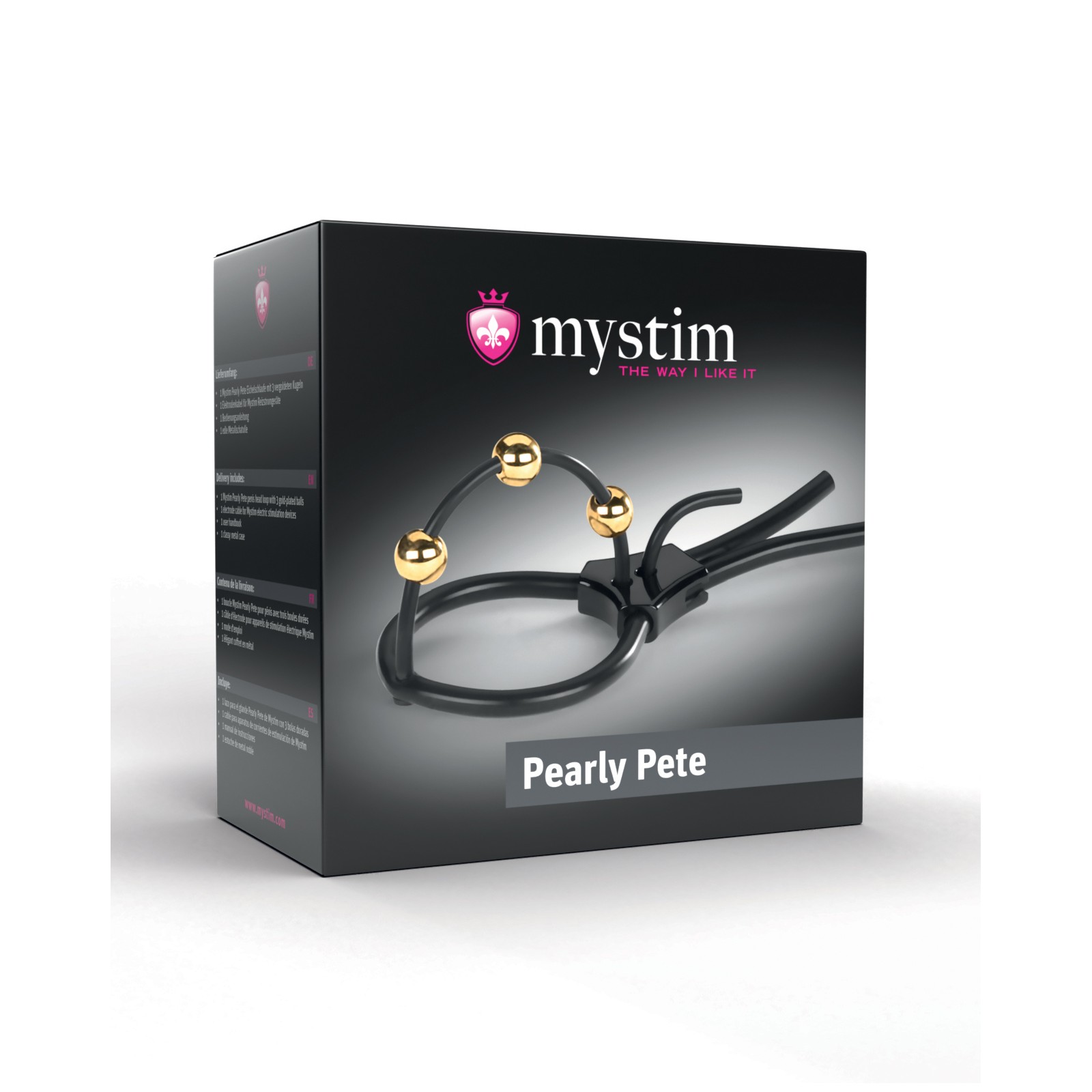 Mystim Pearly Pete Corona Strap Black