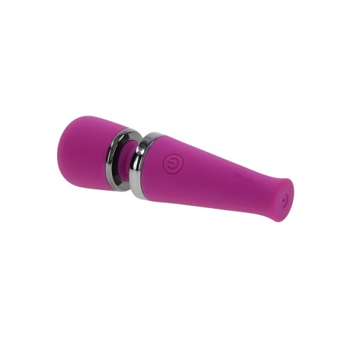 Playboy Pleasure Mic Drop Petite Wand Vibrator Fuschia