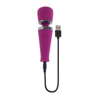 Playboy Pleasure Mic Drop Petite Wand Vibrator Fuschia