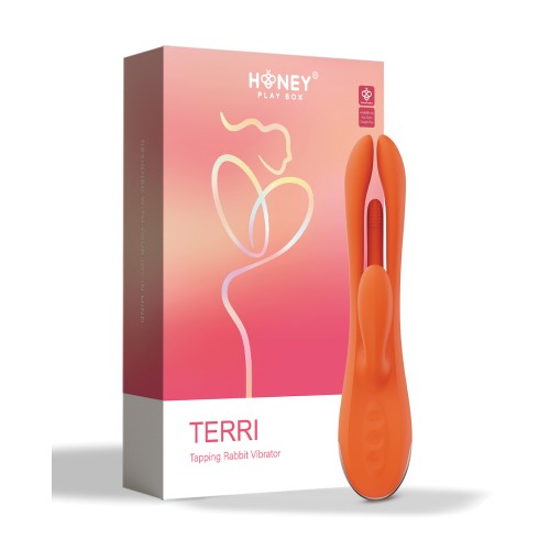 Terri App Controlled Kinky Rabbit Vibrator Orange