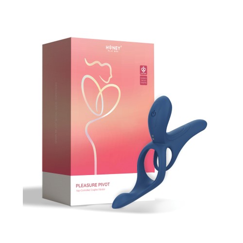 Pleasure Pivot App-Controlled Couples Vibrators - Navy Blue