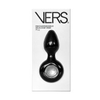 Vibrador Anal de Silicona Recargable VERS Negro