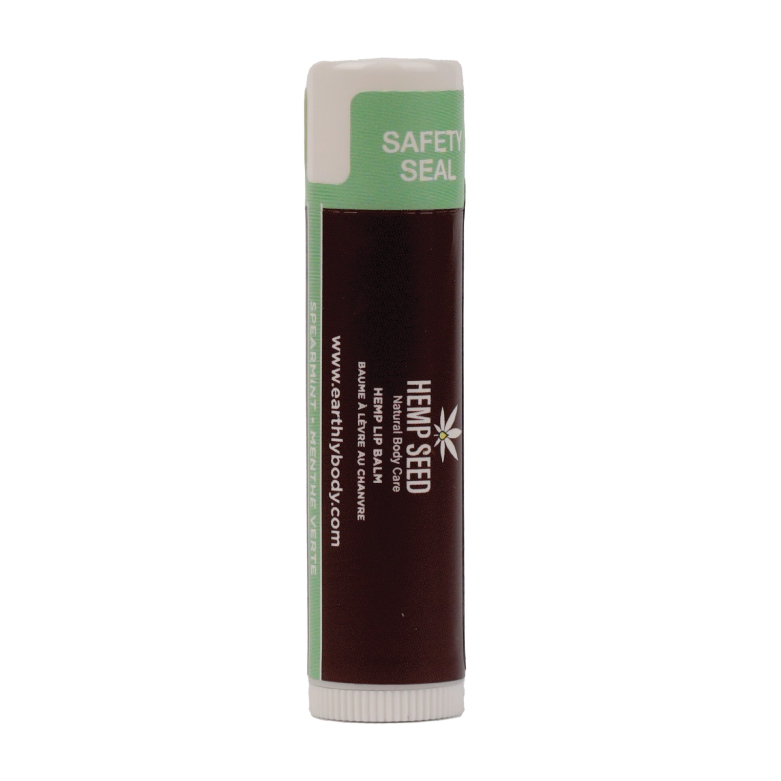 Bálsamo Labial de Semilla de Cáñamo Earthly Body de Menta para Labios Suaves