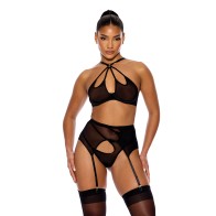 Feeling Butterflies Sheer Mesh Bra Set for Bold Elegance