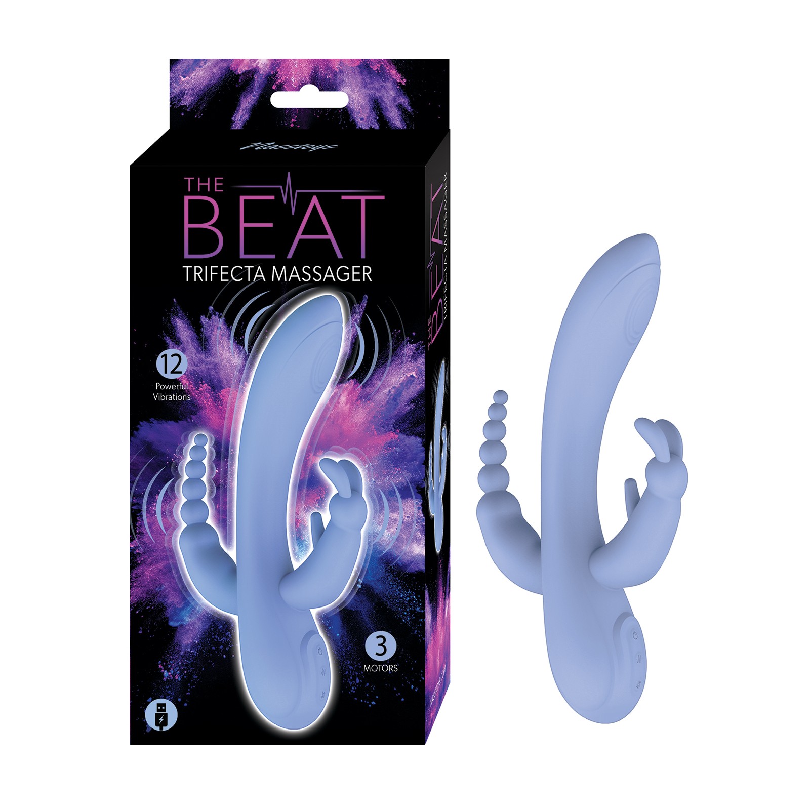 The Beat Trifecta Massager - Violet