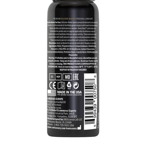 Lubricante Híbrido Premium Swiss Navy 1oz