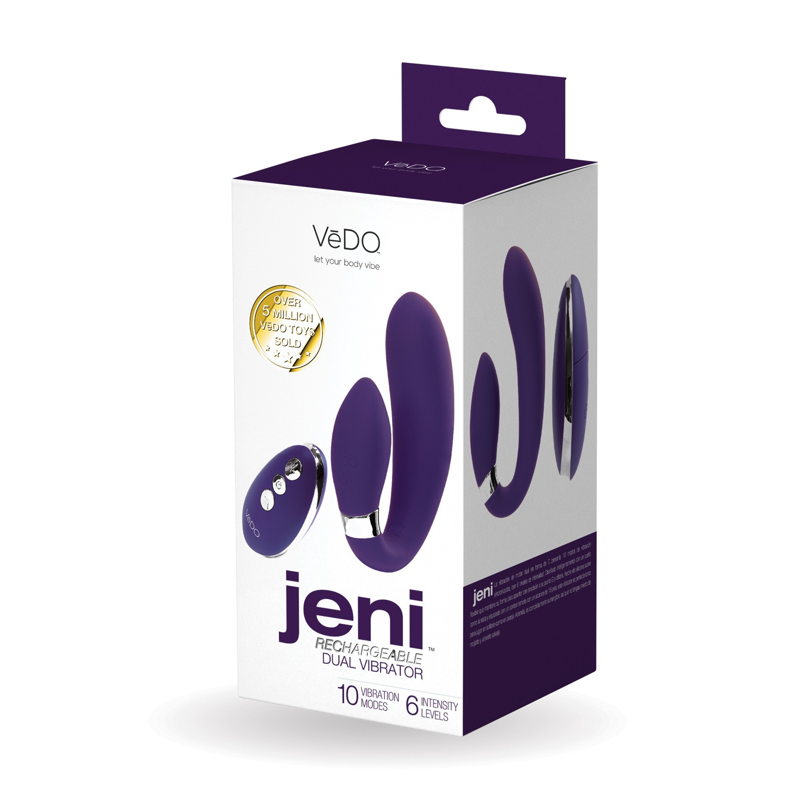 VeDO Jeni Dual Motor Vibrator with Remote